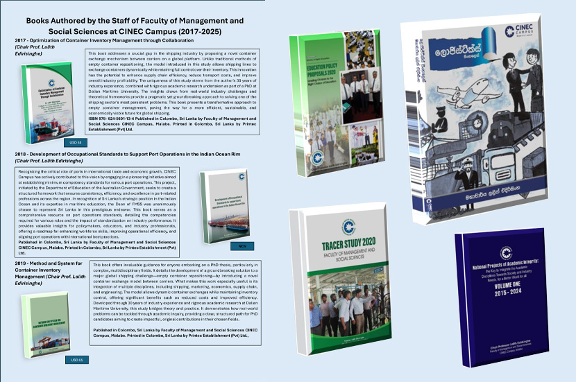 Books Authored by Professor Lalith Edirisinghe (2017-2025)